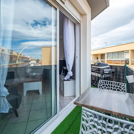 T3 Vue Mer Clim Wifi Parking Canet-en-Roussillon Exterior photo
